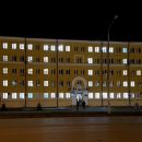 В Астрахани зажженными окнами «написали» слово «Россия»