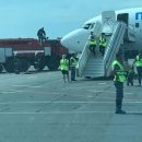 Самолет из Москвы в Астрахани встречали пожарные