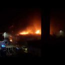 В центре Ахтубинска сильный пожар — горит «Хитрый» рынок