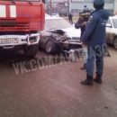 В Астрахани спешащая на вызов пожарная машина попала в аварию