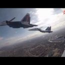 «Русские витязи» и «Стрижи» сняли видео, летая над Астраханью
