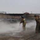 Серьезный пожар склада под Астраханью тушили два часа